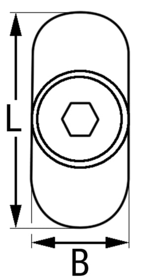 4024*05 Druckknopf-Schnäpper konkave Form