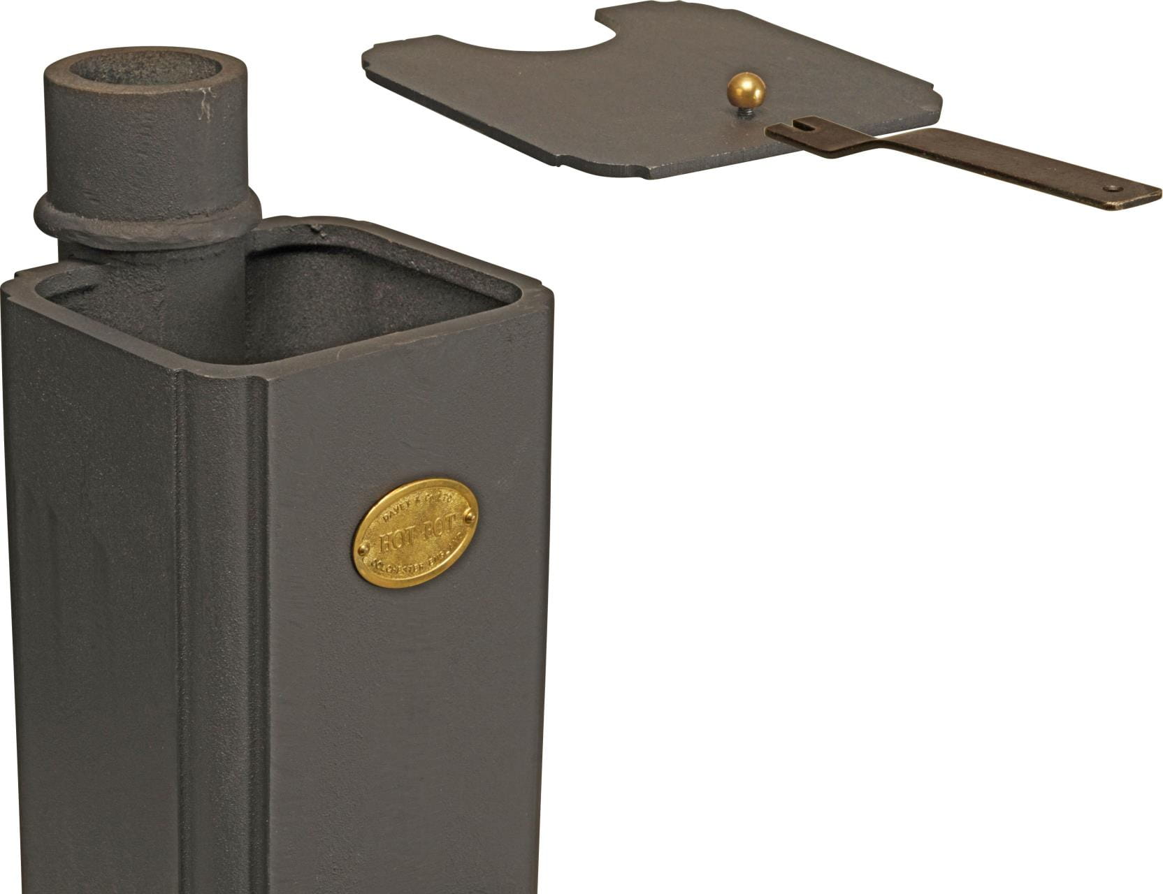 4352-000 Schiffsofen HOT POT aus Gusseisen DAVEY, abnehmbarer Deckel zum befüllen des Ofens