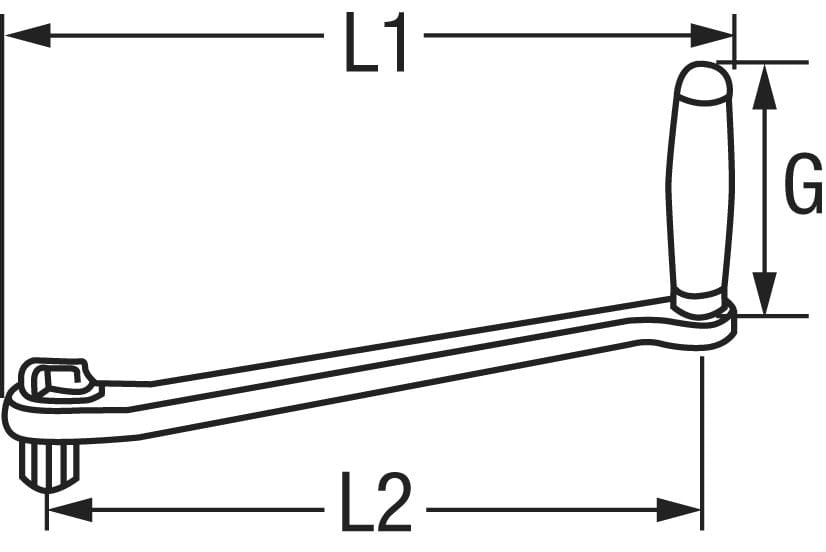 1494*05 ANDERSEN Windenkurbel 11/16" Edelstahl ANDERSEN Windenkurbel 11/16" Edelstahl