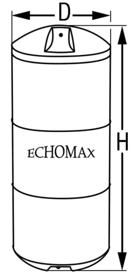 3050*02 ECHOMAX EM230 MAXI SOLAS-Radarreflektor Maße