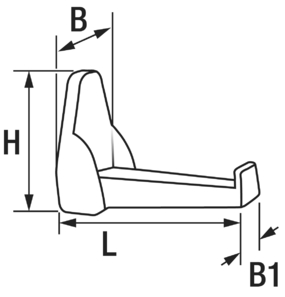 1040*03 Klappstufe Edelstahl Klappstufe Typ MAST weiß oder schwarz
