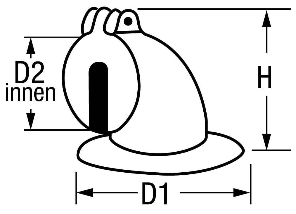 1253*02 Ketteneinlauf aus Edelstahl Ketteneinlauf aus Edelstahl