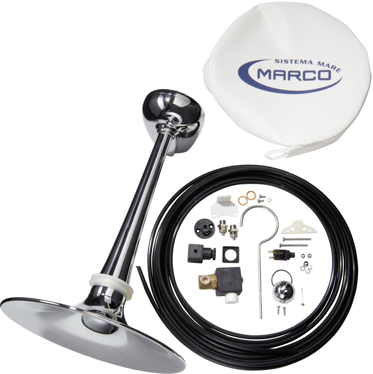 MARCO PW3-B Schalltrichter (für Schiffe kleiner als 75 m) mit Magnet-Ventil 12 V oder 24 V MARCO PW3-B Schalltrichter (Schiffe