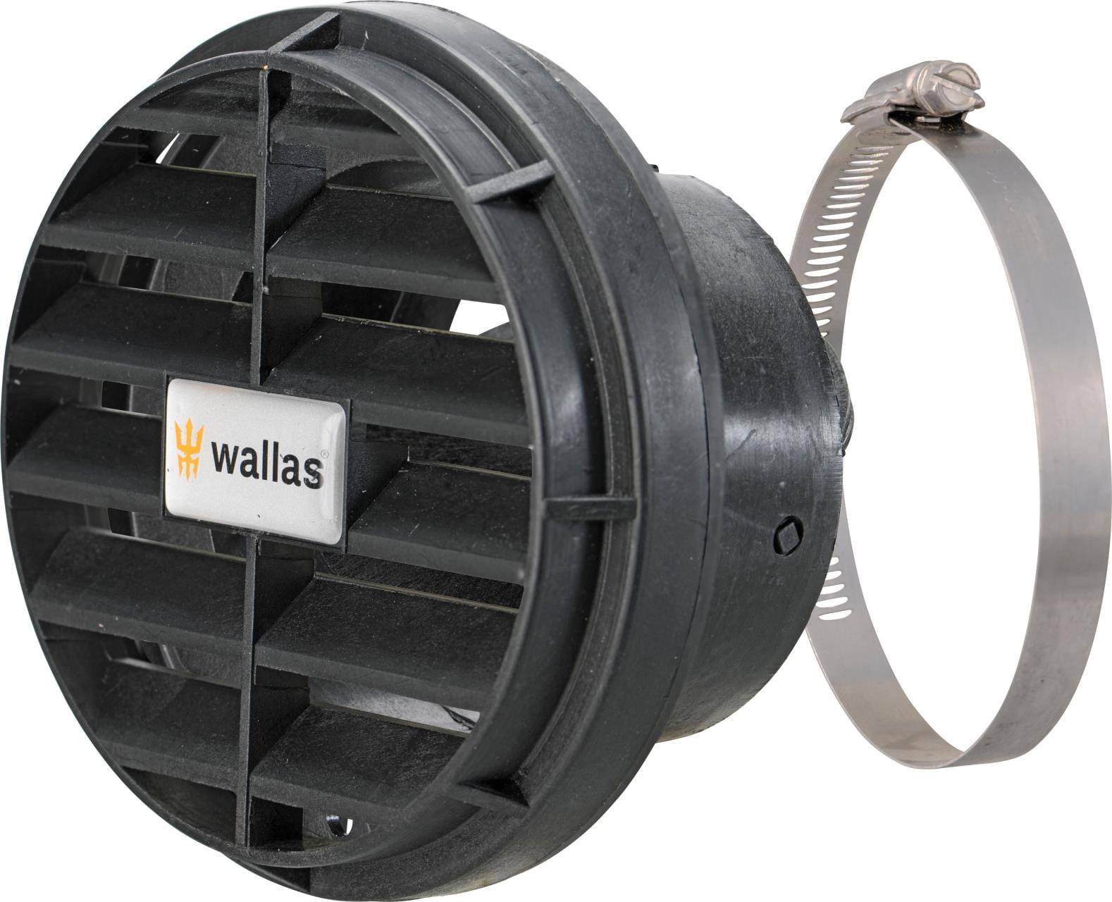4723-111 Auslassblende schwarz 75mm - Zubehör für WALLAS Heizungssysteme, WALLAS 3411