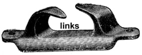 Bronze lipped fairlead "lock over" DAVEY 1115 Bronze lipped fairlead "lock over" DAVEY 1115