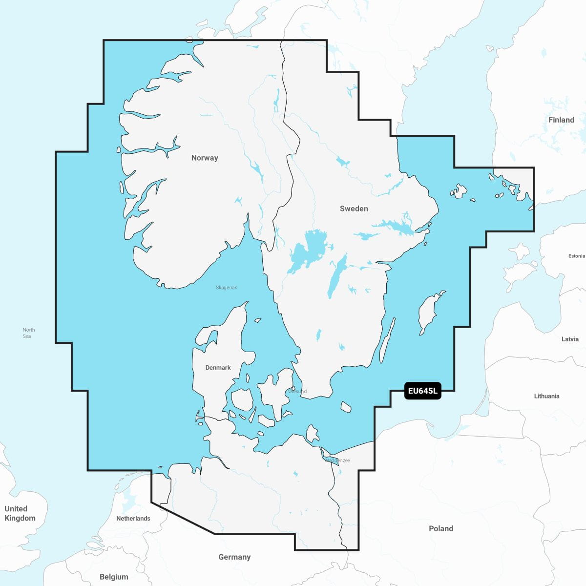 NAVIONICS+ EU645L Südskandinavien & Norddeutschland