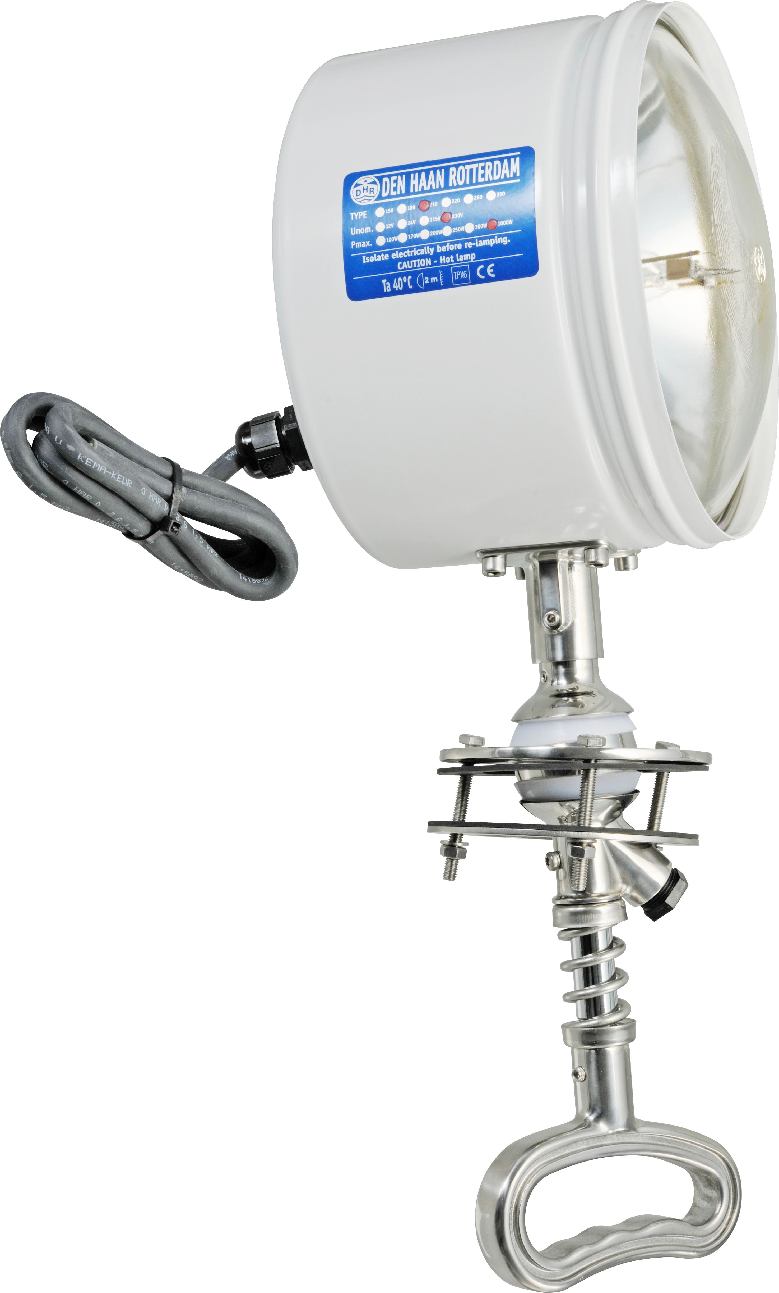 DHR Halogen-Suchscheinwerfer Typ 210 Unterdeckbedienung DHR Halogen-Suchscheinwerfer Typ 210 Unterdeckbedienung