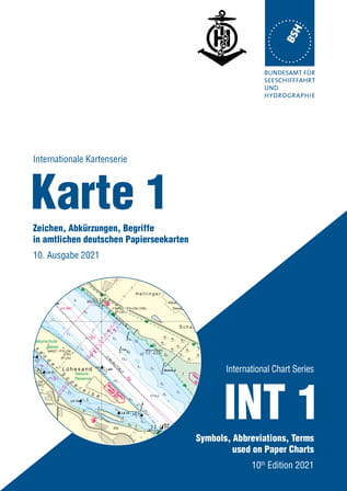 9029-0001 Karte 1/INT 1 BSH 1 Zeichen, Abkürzungen, Begriffe in amtlichen deutschen Papierseekarten Karte 1/INT 1 BSH 1 Zeichen, Abkürzungen, Begriffe