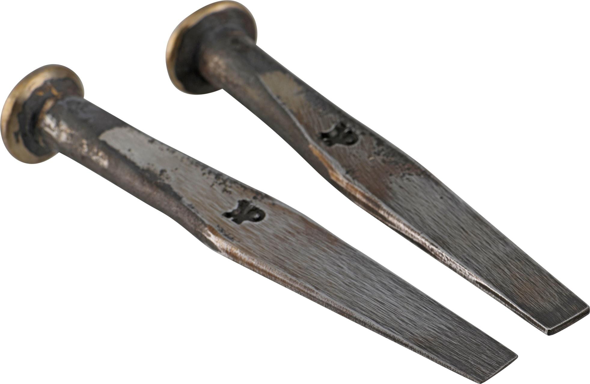 Trunnel or spike iron hand forged, straight Trunnel or spike iron hand forged, straight
