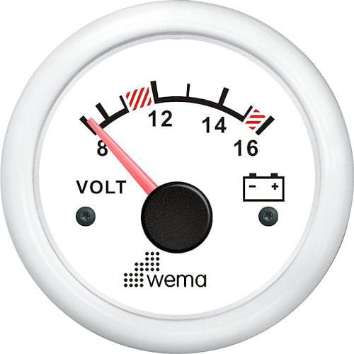 3470-205 WEMA analoges Voltmeter Analoges Voltmeter 8-16V WEMA