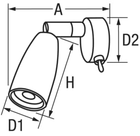 4502*23 CABIN C-LED Wandleuchte