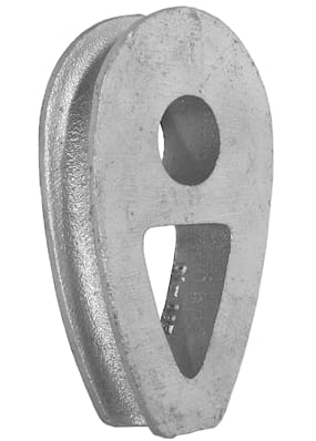 Solid galvanized thimble Solid galvanized thimble