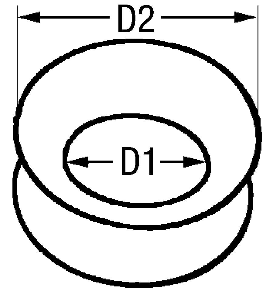 1557*01 Edelstahl-Rundkauschen