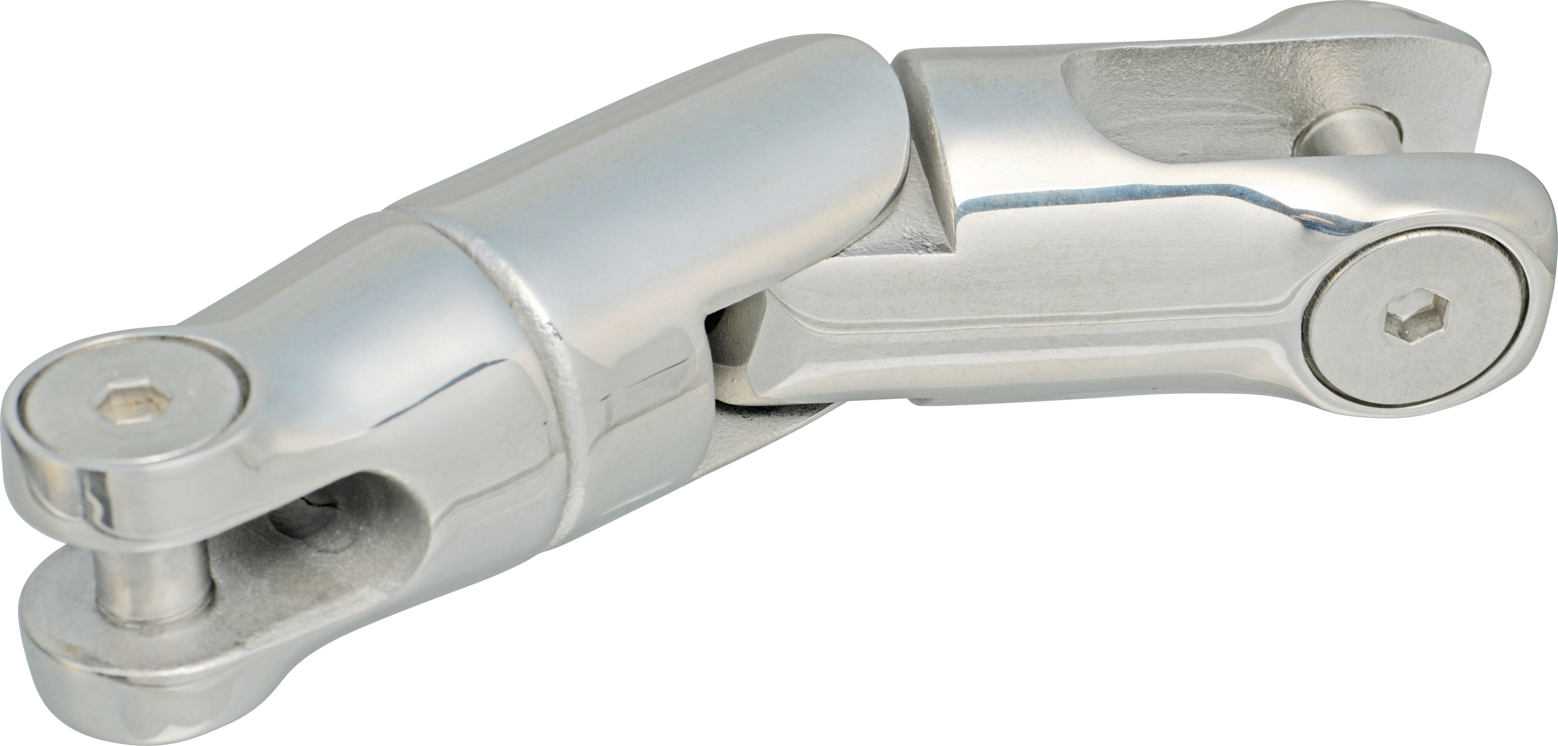 Chain connector with swivel and hinge Chain connector with swivel and hinge