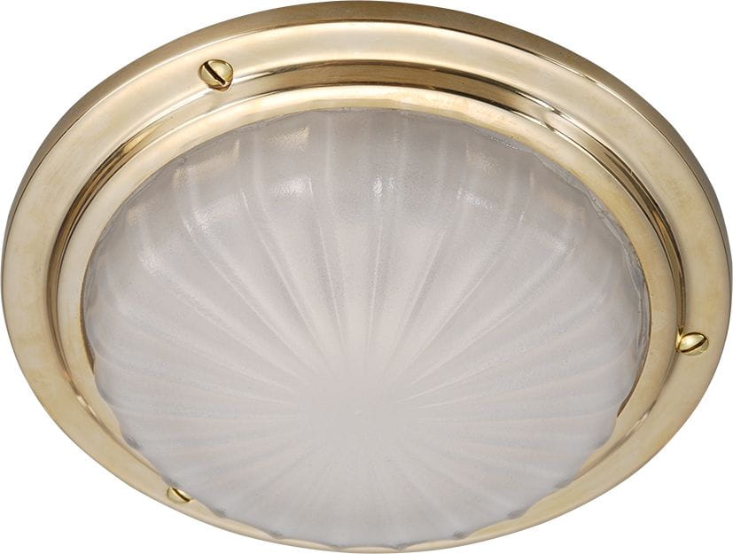 4566-005 MOONSTONE Deckenleuchte flach, Messing DAVEY MOONSTONE LED Ceiling Light Slim