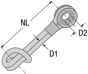 1191*03 Gleitkausch mit DYNEEMA-Loop Gleitkausch mit DYNEEMA-Loop