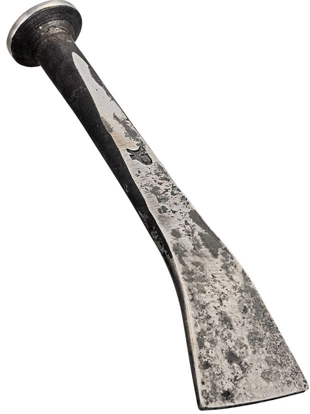 Caulking irons hand forged, bent Caulking irons hand forged, bent