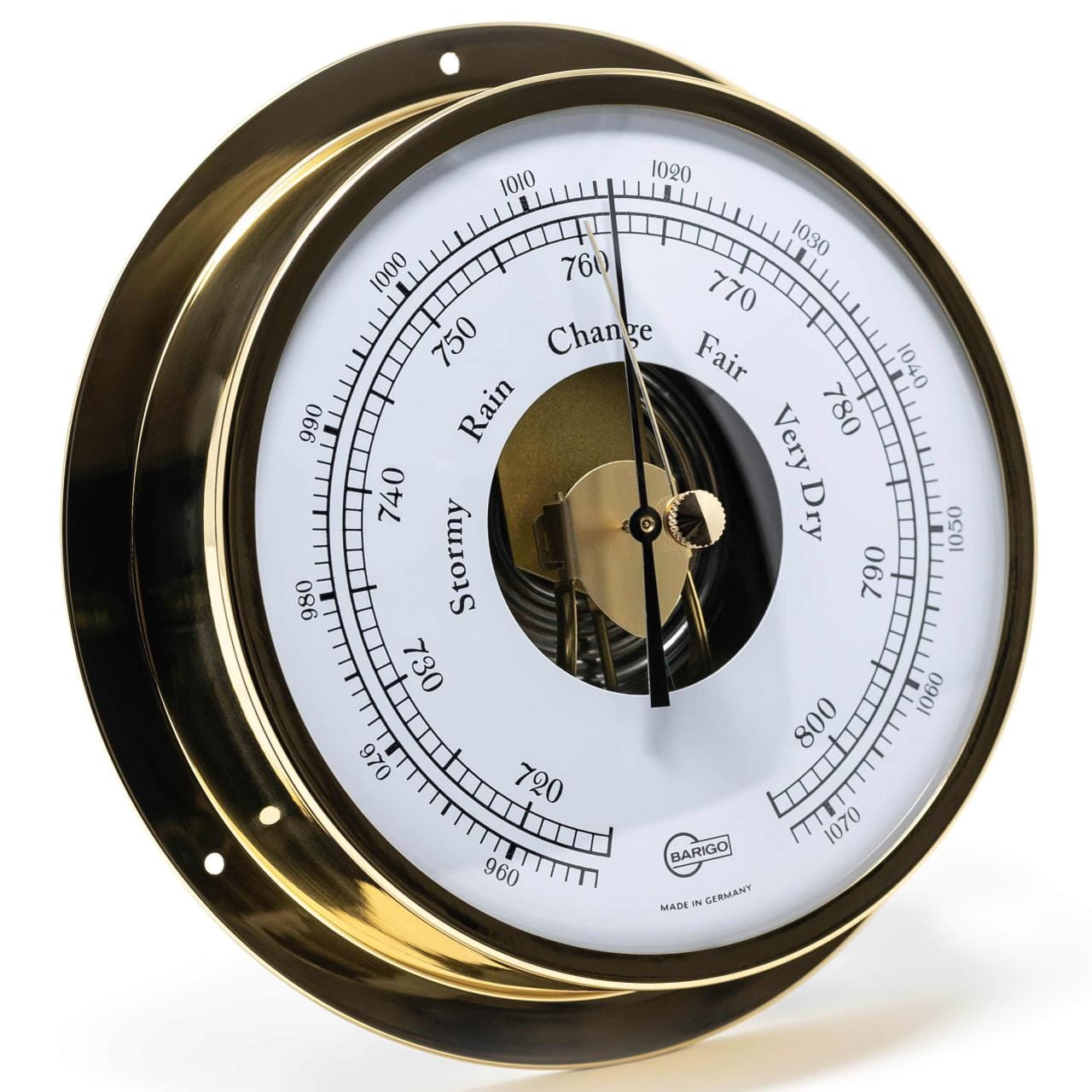 3457-000 BARIGO VIKING Barometer Messing BARIGO VIKING 111MS Barometer in polished brass