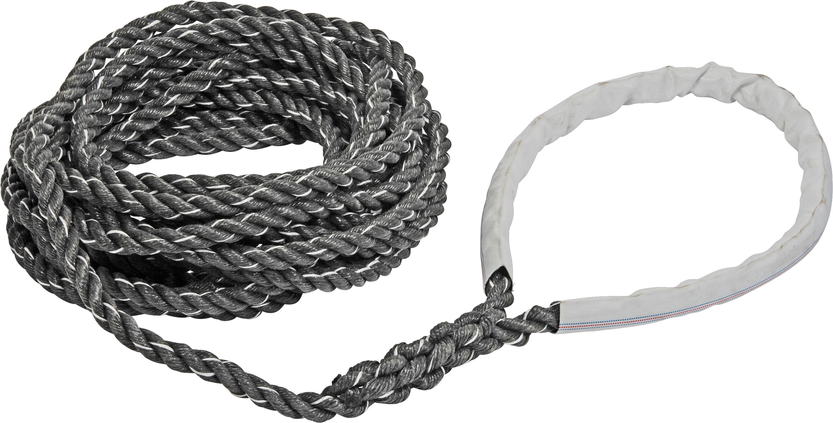 PP-SPLIT Festmacher mit Auge und Schlauch PP-SPLIT Festmacher mit Auge und Schlauch