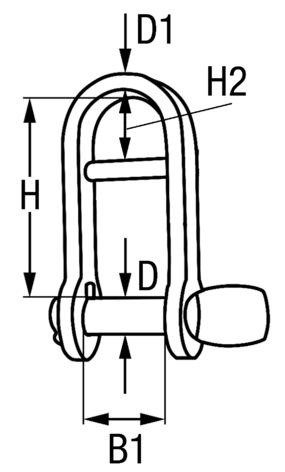 1497*01 Schlüsselschäkel Edelstahl Schlüsselschäkel Edelstahl