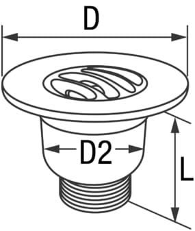 6288*01 Cockpitlenzer aus Bronze mit Schwimmerkugel