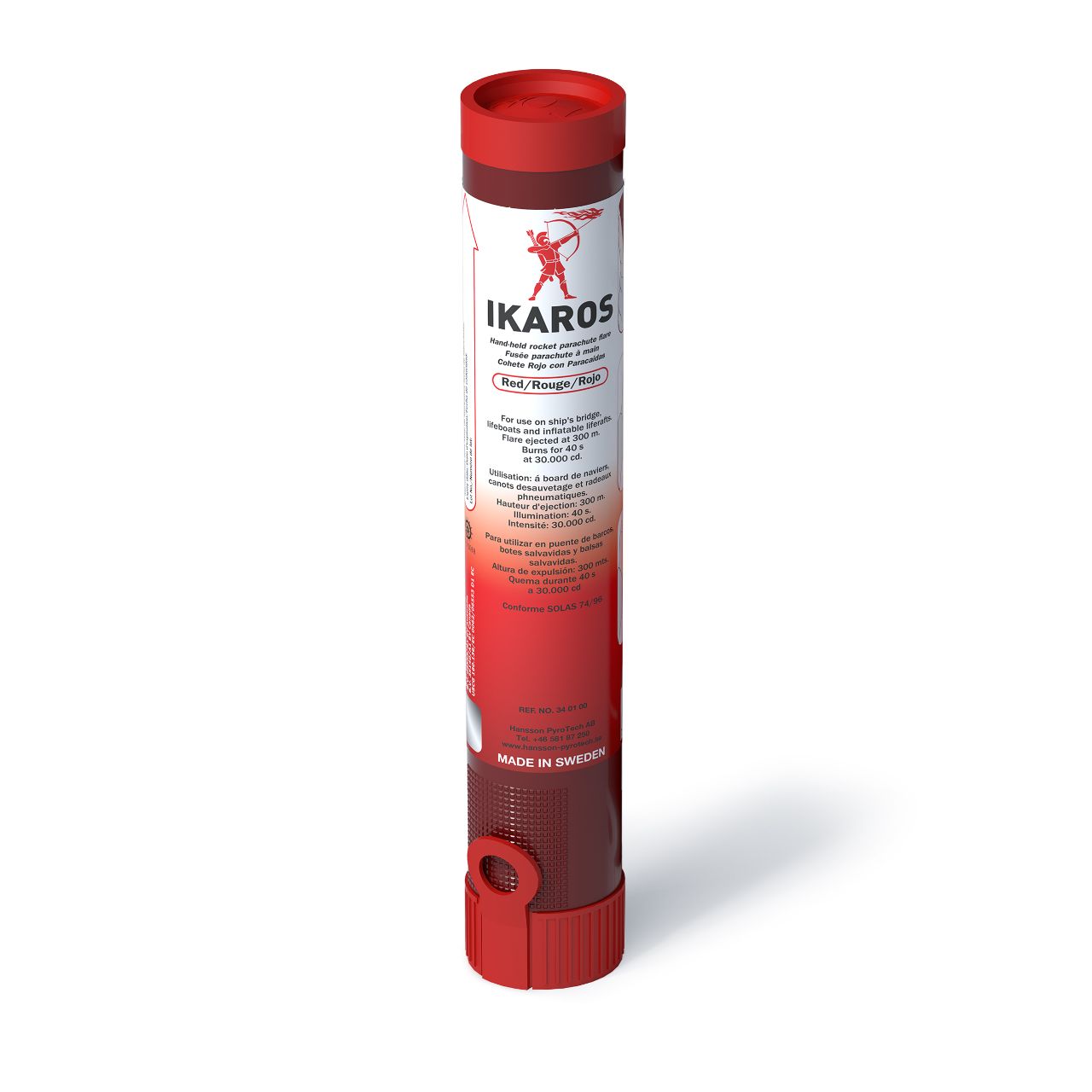 IKAROS SOLAS Parachute-raket rood 30000cd