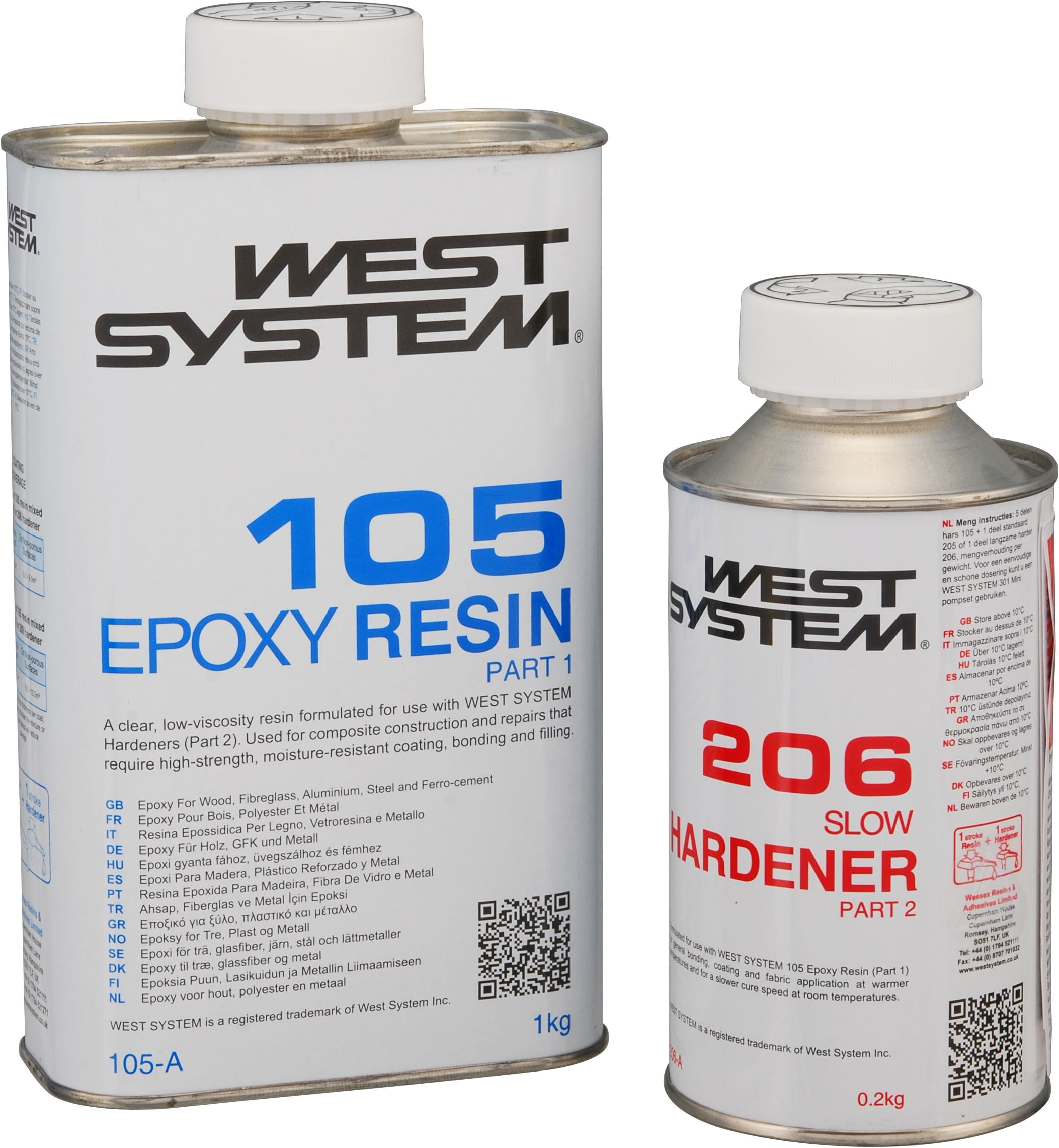 2720*01 WEST SYSTEM Epoxy im Set mit Harz und Härter