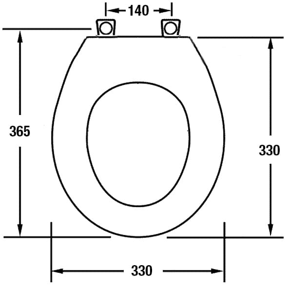 JABSCO KOMPAKT WC-Sitz und Deckel