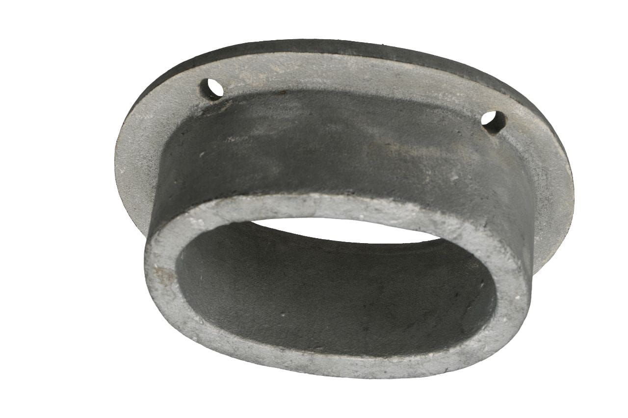 1130-124 Vz-Seitenklüse oval 124x72mm m.Ring/feuerverzinkt