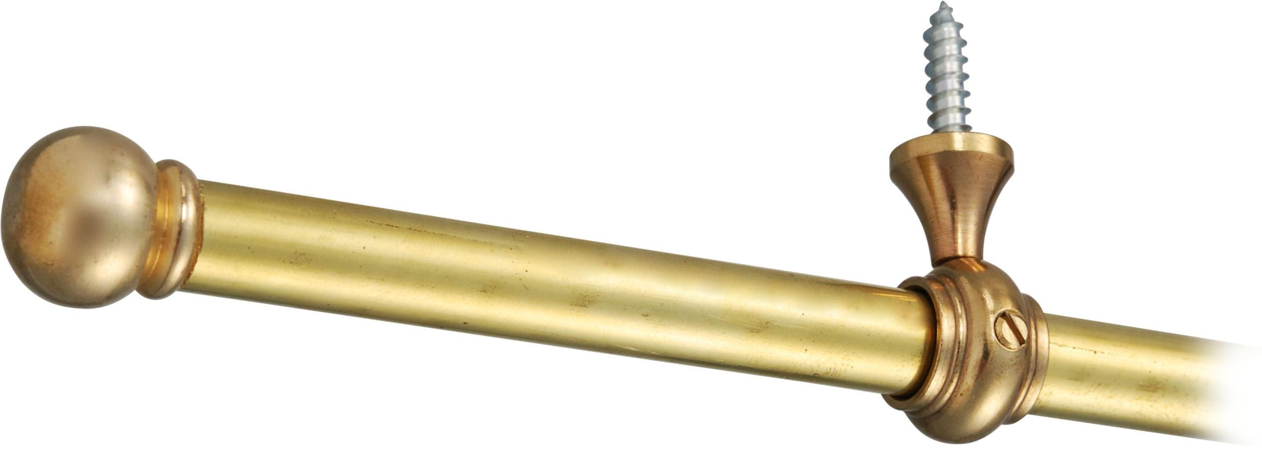 Gardinenrohr-Beschläge Anwendungsbeispiel an 10mm Messingrohr