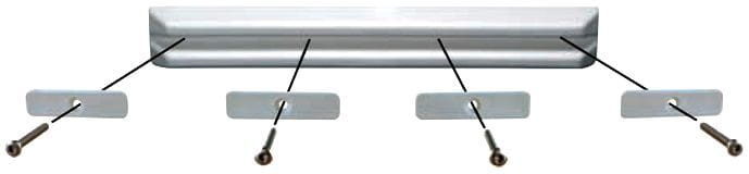 1353-044 POLYFORM MF44/MF60: Anbringung mit Befestigungsschienen POLYFORM Stegfender MF-Serie