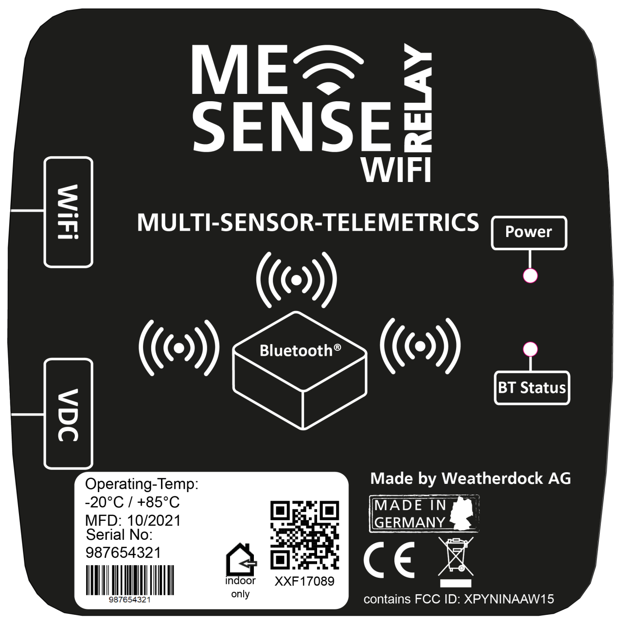 3920-702 WEATHERDOCK ME SENSE Bootsüberwachung Relay WiFi