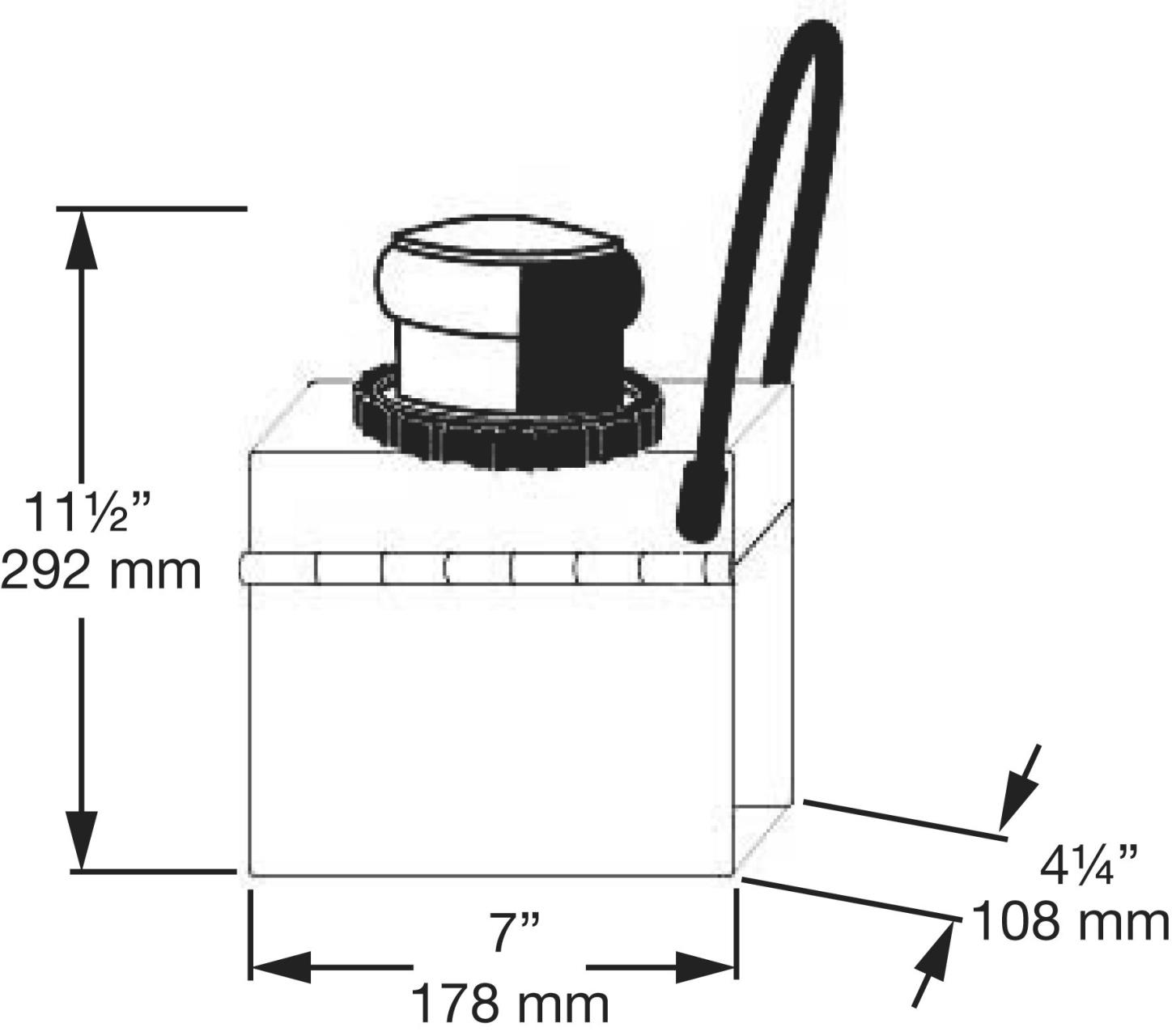 3329-888 LED-Positionslaternen-Set (3 Stück) MCDERMOTT BGLED888 Maße