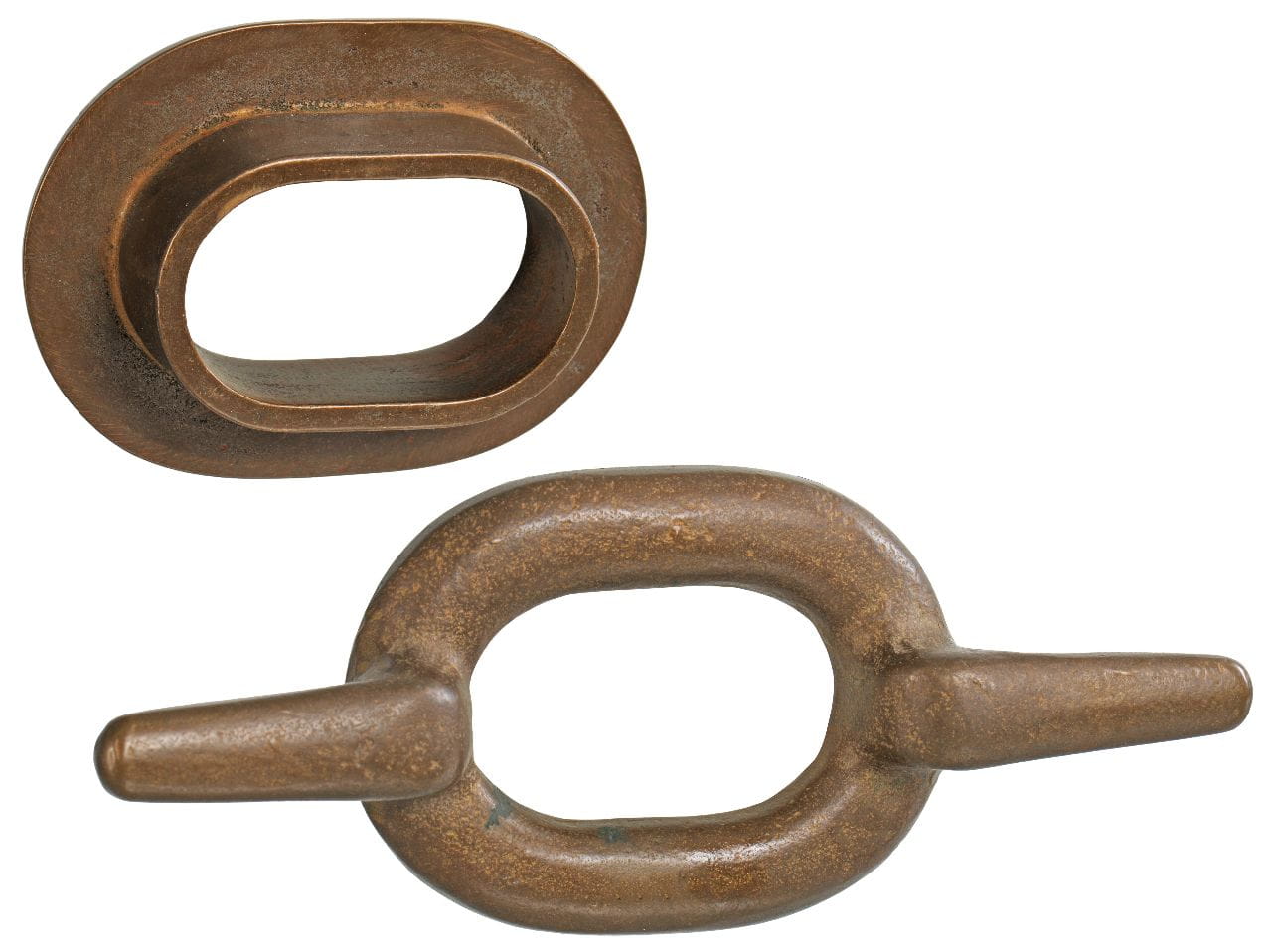 1210*02 Seitenklüse und Gegenring-Klampe Bronze