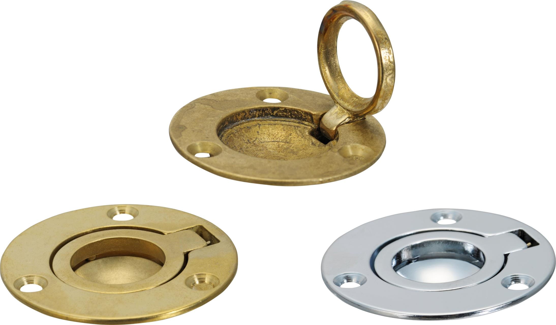 Flush ring / handle brass Flush ring / handle brass