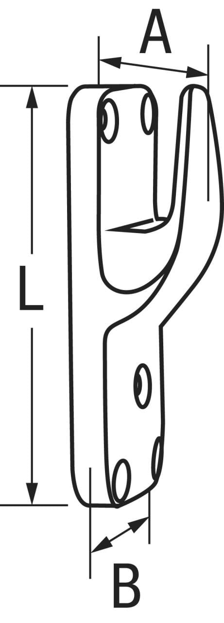 1477*04 Yachtkalb Bronze / Mastbeschlag - Bild 2