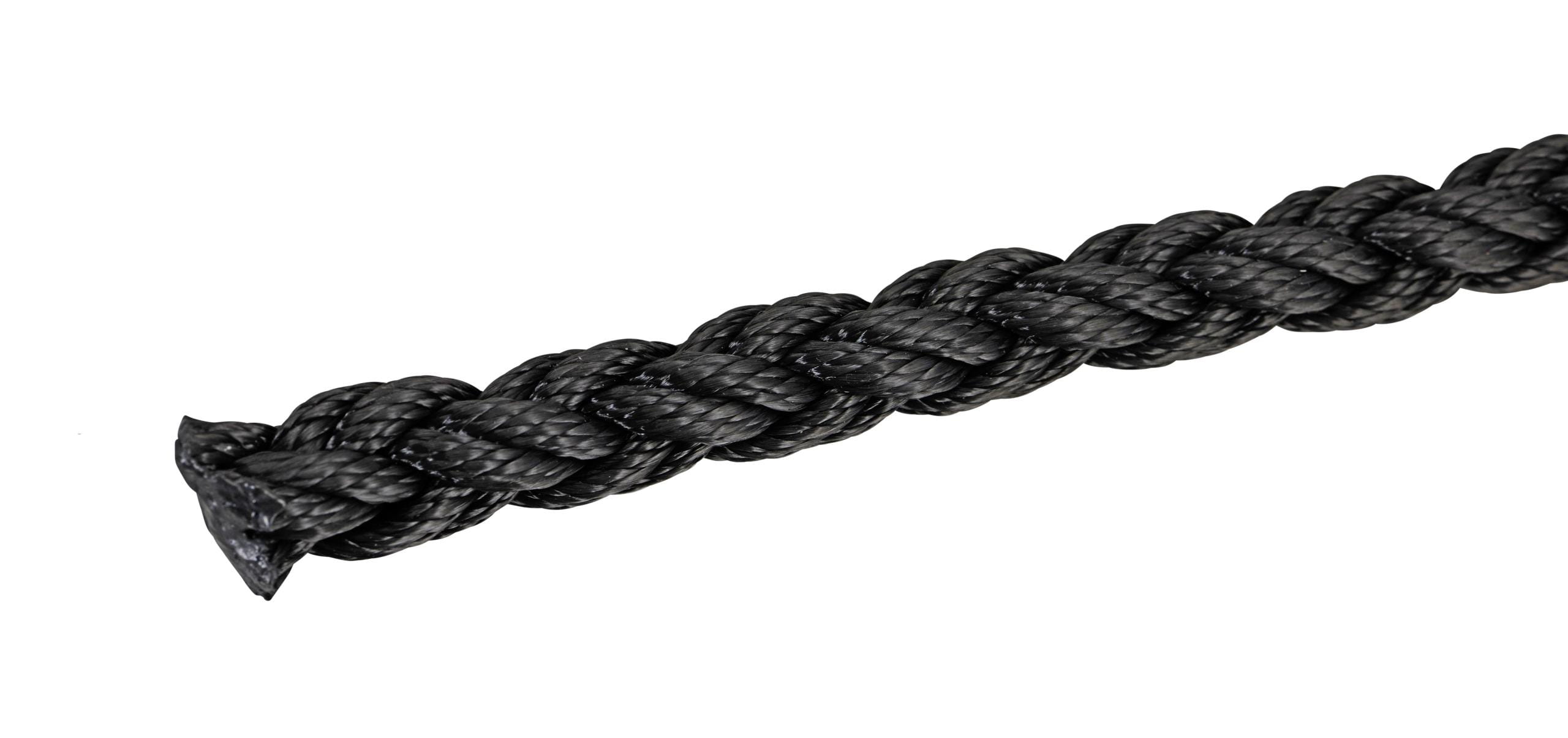 PES-Anker-Squareline 100m-Spule schwarz Polyester-Squareline quadratgeflochten lose