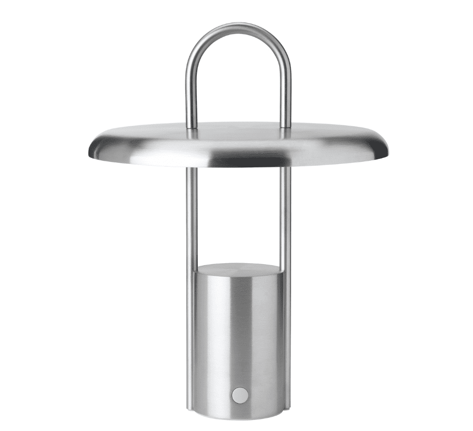 4039-303 STELTON PIER tragbare LED Tischleuchte edelstahl
