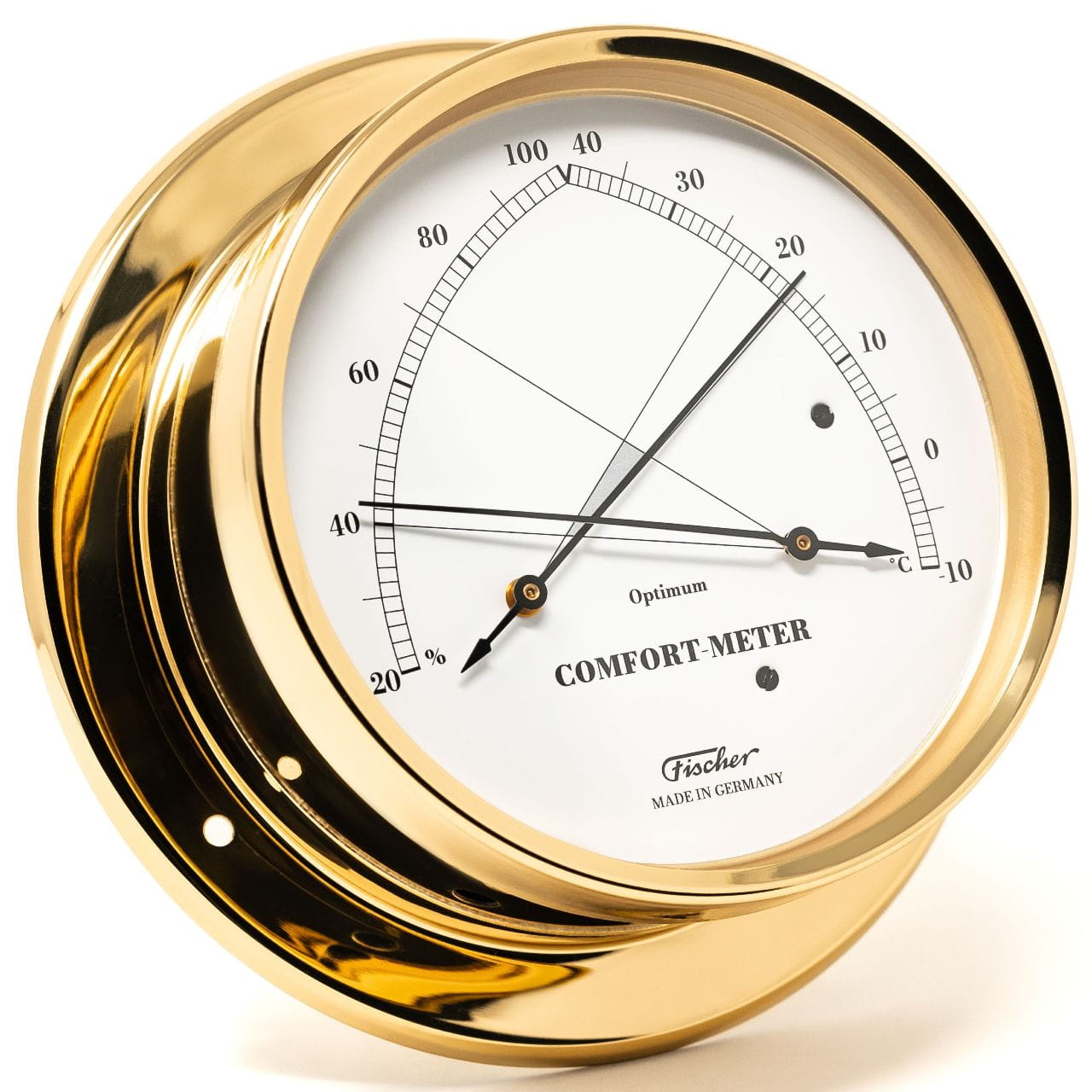 3451-203 FISCHER 1610TH-45 Comfortmeter aus poliertem Messing