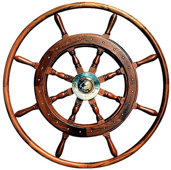 STAZO steering wheel with wooden outside ring STAZO steering wheel with wooden outside ring