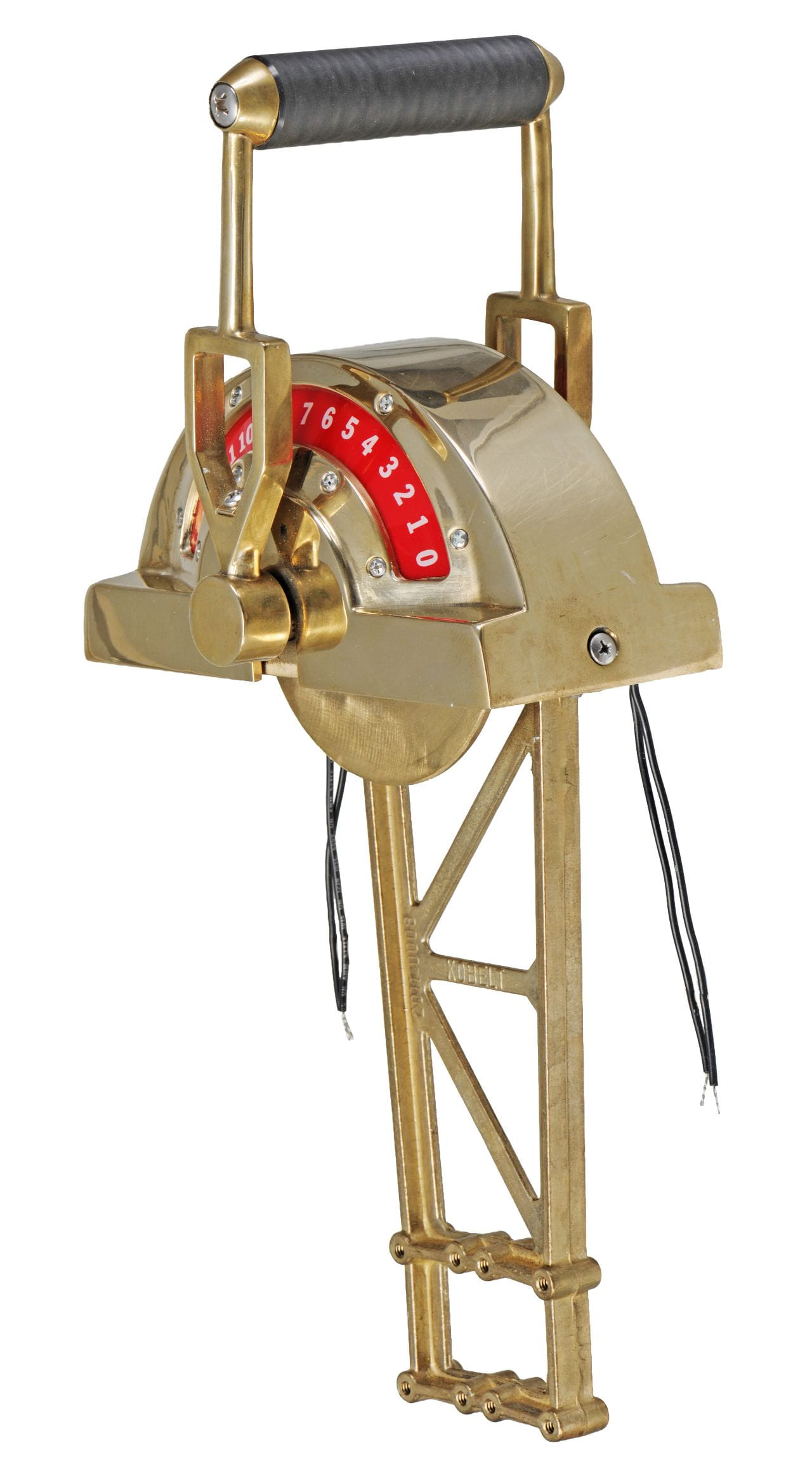 KOBELT 2008-LR Bronzen consoleschakelaar/kort 2-hendel/frict