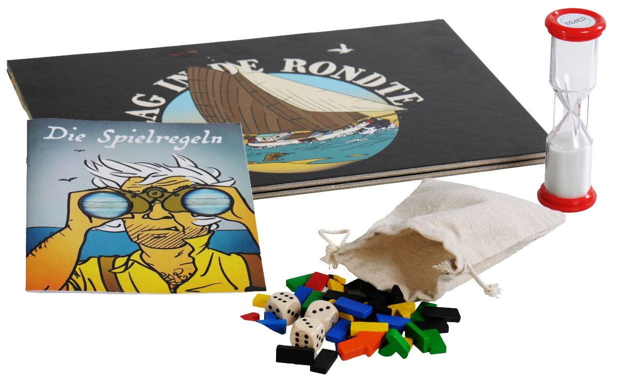 9235-002 SLAG IN DE RONDTE Brettspiel Komponenten