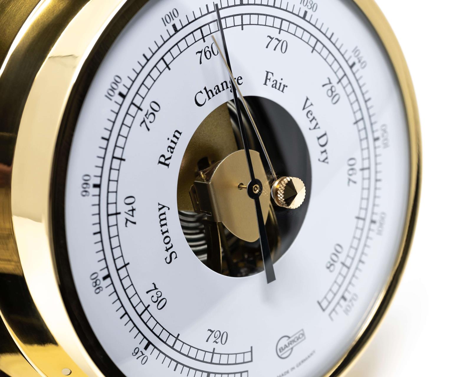 3457-000 BARIGO VIKING Barometer Messing BARIGO VIKING 111MS Barometer in polished brass