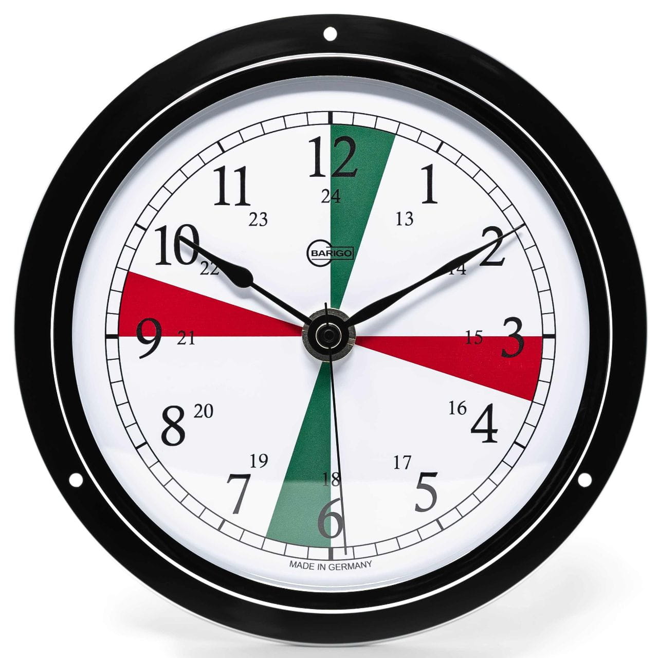 3457-503 BARIGO VIKING Quarzuhr arabisch mit Funksektoren verchromt BARIGO VIKING 611CRFS Quartz clock radio sectors chromed