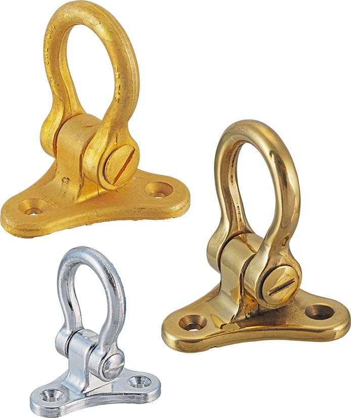 Decksauge mit Schäkel aus Bronze Decksauge mit Schäkel aus Bronze