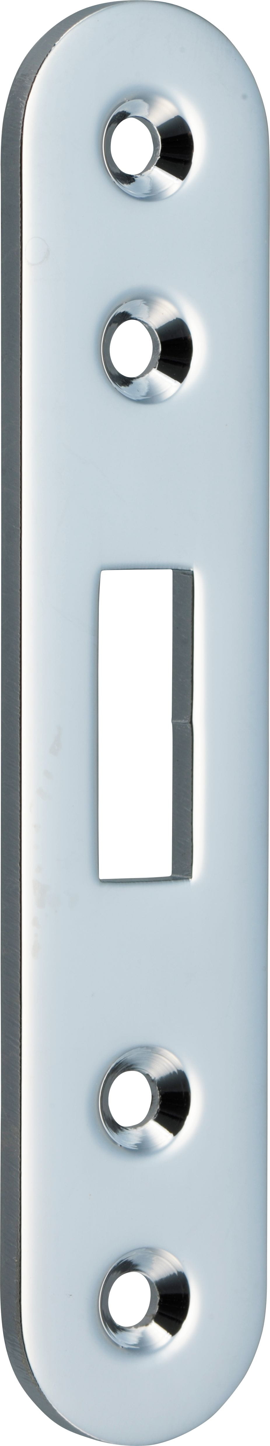 4185-511 Schließbleche für Yacht-Schiebetürschlösser, Messing verchromt Striking plates for yacht slide door locks
