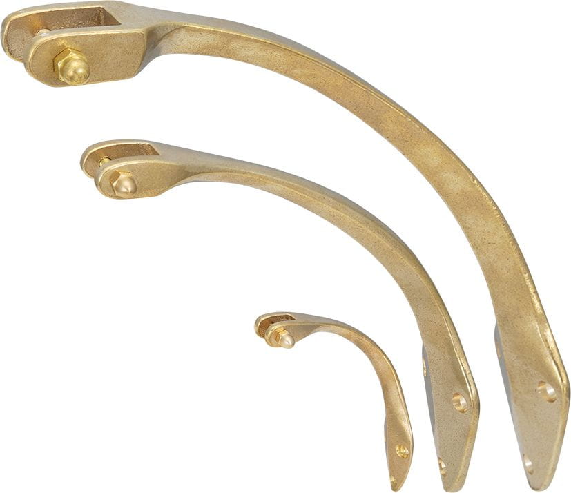 3995-001, -002, -003 Glockenhalter gebogen in Messing Glockenhalter gebogen