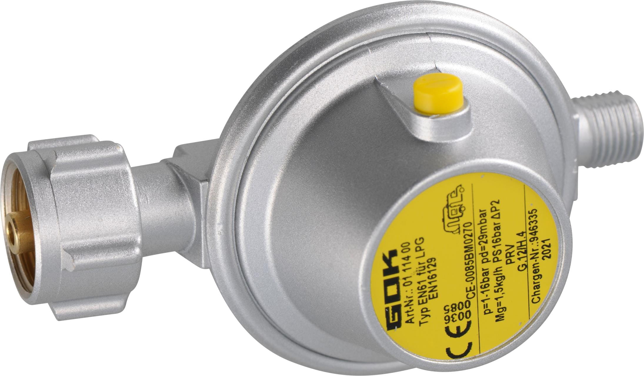 4718-034 Gas-Druckregler30 mbar mit Abblaseventil
