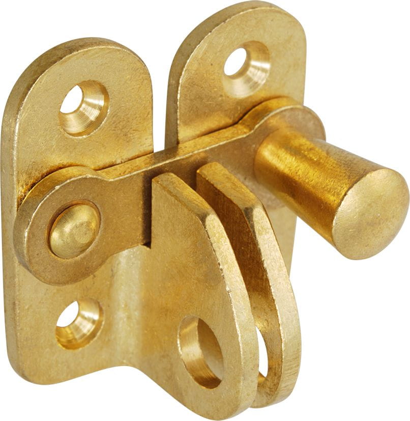 4022-002 Spindverschluss für Vorhangschloss, Messing gerollt, links