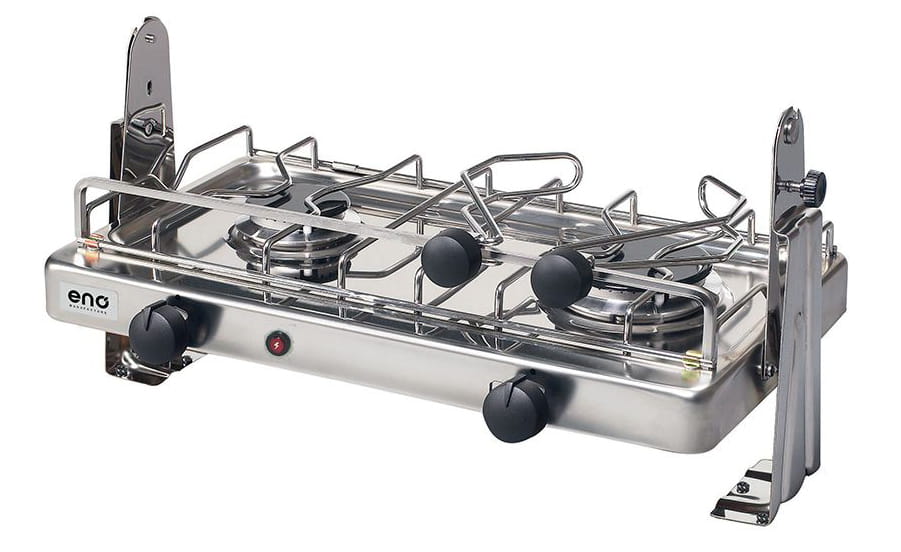 4721-004 ENO XTREM 2 (DUO) Gaskocher 2-flammig mit Kardanik und Batteriezündung ENO XTREM 2 (DUO) Gaskocher 2-flammig